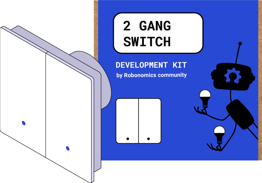 Product 4: 2 gang wi-fi Smart Switch