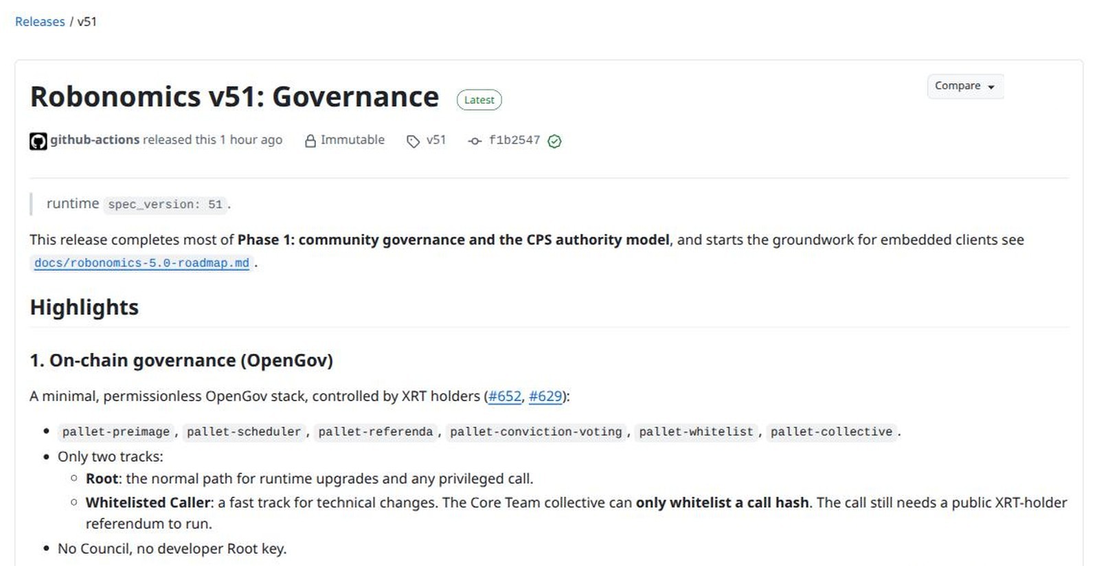 Robonomics release 51: governance goes to XRT holders, CPS gets Scope and Access
