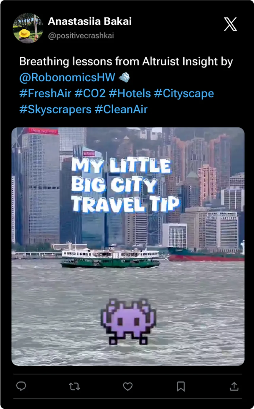 Tweet about Altruist Insight