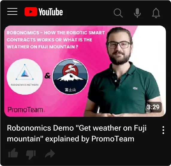 Community post about Robonomics