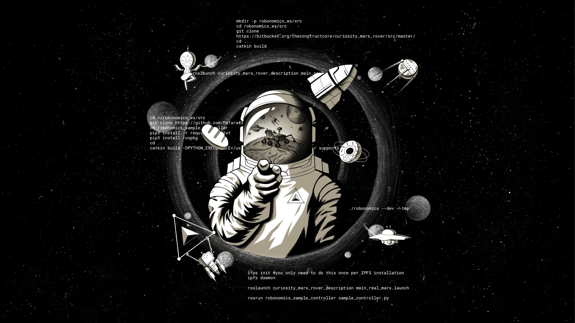 black and white astronaut wallpaper